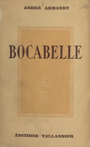 Bocabelle - André Armandy - FeniXX réédition numérique