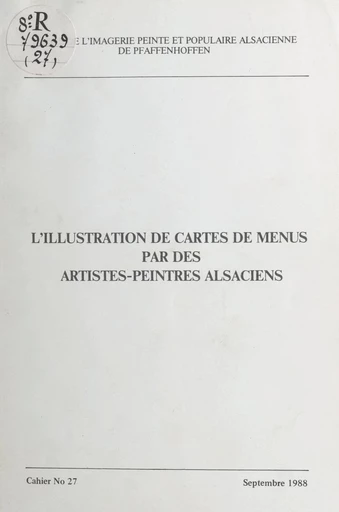 L'illustration de cartes de menus par des artistes-peintres alsaciens - François Lotz - FeniXX réédition numérique