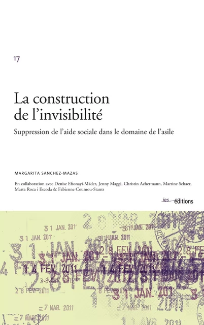 La construction de l’invisibilité - Margarita Sanchez-Mazas - Éditions ies