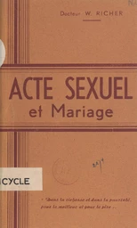 Acte sexuel et mariage