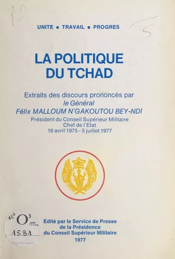 La politique du Tchad -  Anonyme - FeniXX réédition numérique