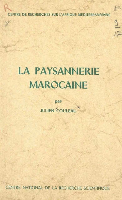 La paysannerie marocaine - Julien Couleau - FeniXX réédition numérique