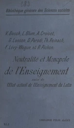 Neutralité et monopole de l'enseignement