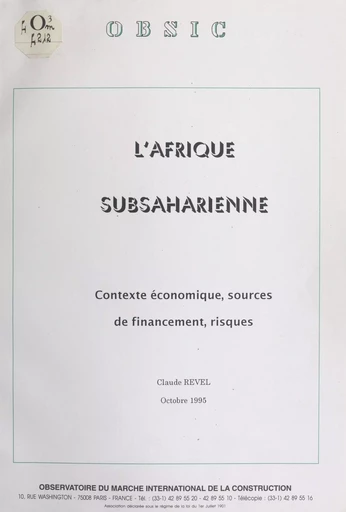 L'Afrique subsaharienne - Claude Revel - FeniXX réédition numérique