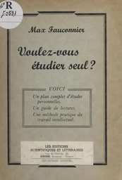 Voulez-vous étudier seul ?