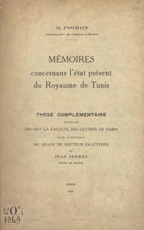 Mémoires concernans l'état présent du royaume de Tunis