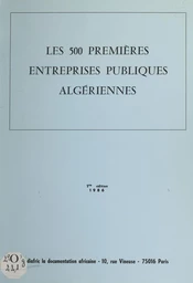 Les 500 premières entreprises publiques algériennes