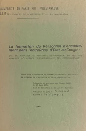 La formation du personnel d'encadrement dans l'entreprise d'État au Congo