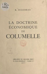 La doctrine économique de Columelle