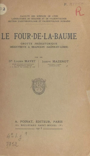 Le Four-de-la-Baume - Lucien Mayet, Joseph Mazenot - FeniXX réédition numérique