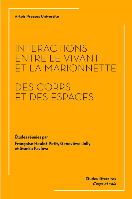 Interactions entre le vivant et la marionnette -  - Artois Presses Université