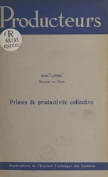 Primes de productivité collective