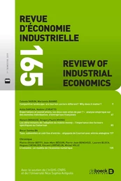 Revue d'économie industrielle