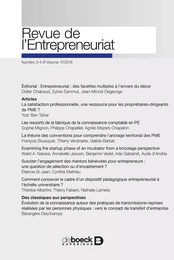 Revue de l’Entrepreneuriat