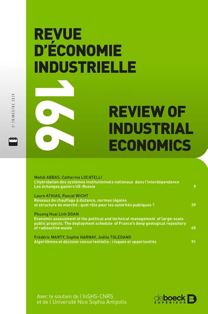 Revue d'économie industrielle -  Collectif - Revues De Boeck Supérieur