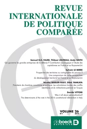 Revue internationale de politique comparée