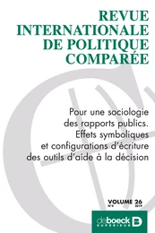 Revue internationale de politique comparée