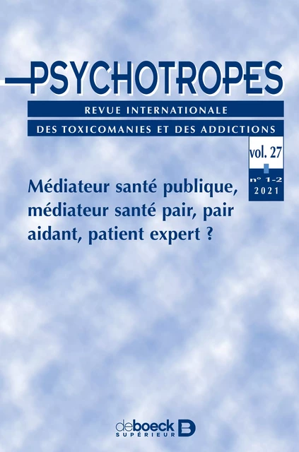 Psychotropes -  Collectif - Revues De Boeck Supérieur