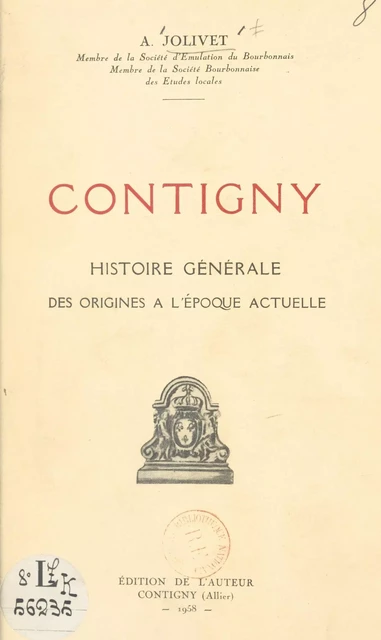 Contigny - Albert Jolivet - FeniXX réédition numérique