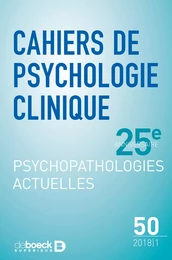 Cahiers de psychologie clinique