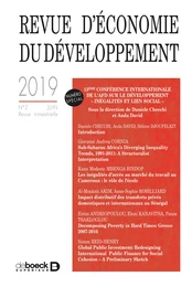 Revue d'économie du développement