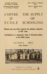 L’offre d’école