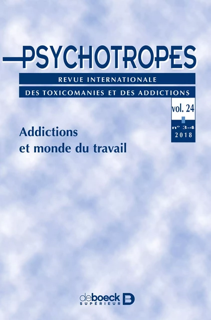 Psychotropes -  Collectif - Revues De Boeck Supérieur