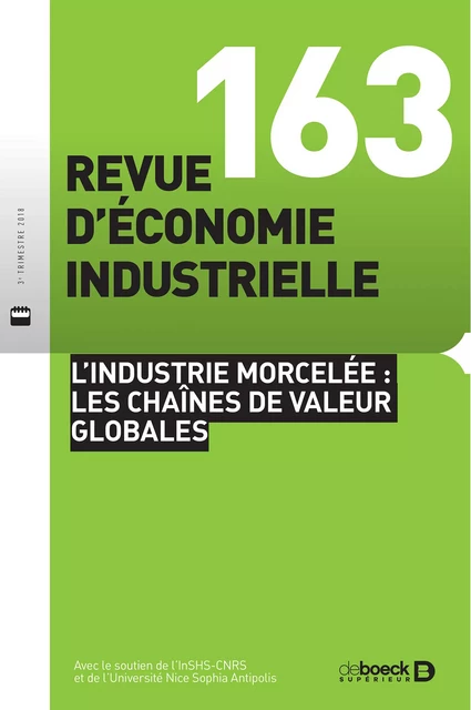 Revue d'économie industrielle -  Collectif - Revues De Boeck Supérieur