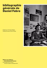 Bibliographie générale de Daniel Fabre