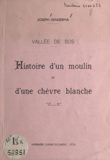 Vallée de Sos - Joseph Dengerma - FeniXX réédition numérique