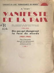 Manifeste de la paix