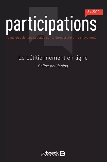 Participations -  Collectif - Revues De Boeck Supérieur