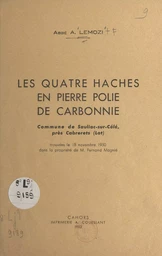 Les quatre haches en pierre polie de Carbonnie