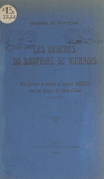 Les origines du Dauphiné de Viennois