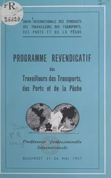 Programme revendicatif des travailleurs des transports, des ports et de la pêche