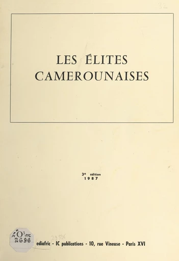 Les élites camerounaises -  Ediafric - IC publications - FeniXX réédition numérique