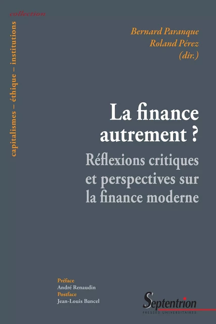 La finance autrement ? -  - Presses Universitaires du Septentrion