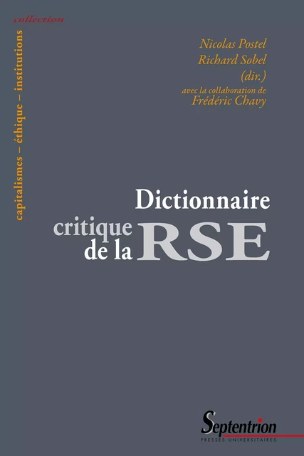 Dictionnaire critique de la RSE -  - Presses Universitaires du Septentrion