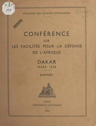 Conférence sur les facilités pour la défense de l'Afrique