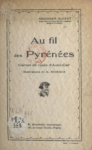 Au fil des Pyrénées - Georges Rozet - FeniXX réédition numérique