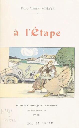 À l'étape - Paul-Adrien Schayé - FeniXX réédition numérique