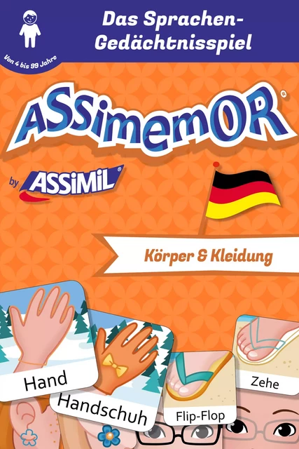 Assimemor - Meine ersten Wörter auf Deutsch: Körper und Kleidung - Léa Fabre,  Céladon - Assimil