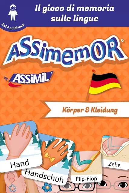 Assimemor - Le mie prime parole in tedesco: Körper und Kleidung -  Céladon, Léa Fabre - Assimil