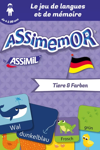 Assimemor – Mes premiers mots allemands : Tiere und Farben -  Céladon, Jean-Sébastien Deheeger - Assimil