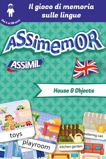 Assimemor - Le mie prime parole in inglese: House and Objects - Léa Fabre,  Céladon - Assimil