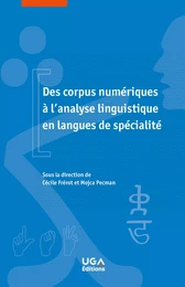 Des corpus numériques à l’analyse linguistique en langues de spécialité