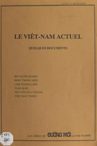 Le Viêt-Nam actuel - Xuân Quang Bùi, Trong Hièu Ðinh, Thanh Lièm Lâm - FeniXX réédition numérique