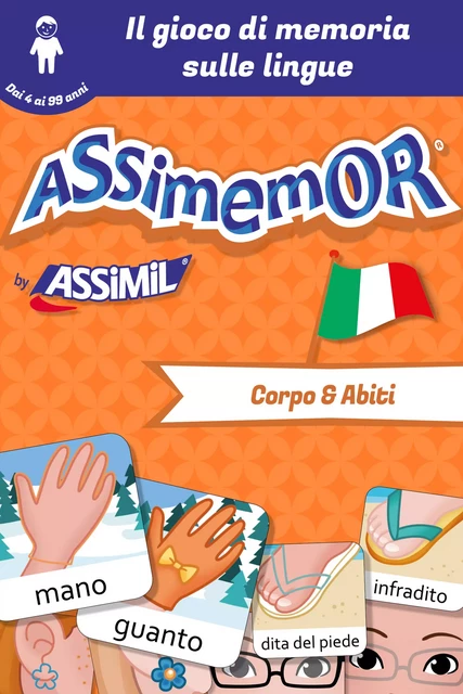 Assimemor - Le mie prime parole in italiano: Corpo e Abiti -  Céladon, Léa Fabre - Assimil