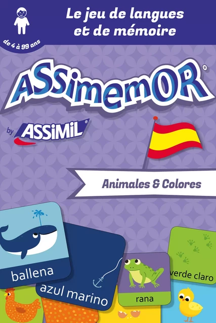 Assimemor – Mes premiers mots espagnols : Animales y colores - Jean-Sébastien Deheeger,  Céladon - Assimil