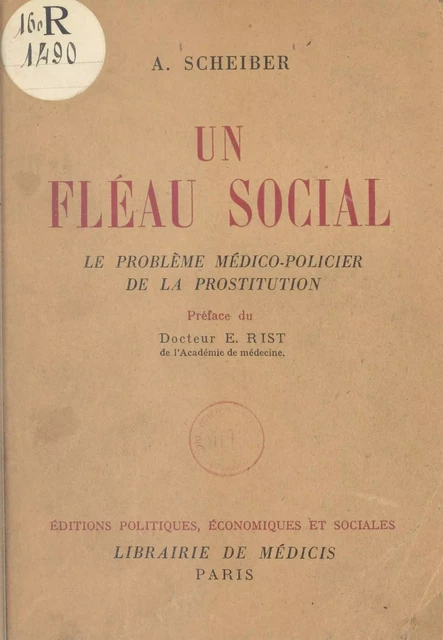 Un fléau social - Alfred Scheiber - FeniXX réédition numérique